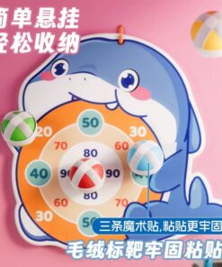 Alternative view of Blue whale ball gun with target pad for kids