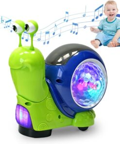 Crawling Snail Baby Toy with Music Light Interactive Musical Toys