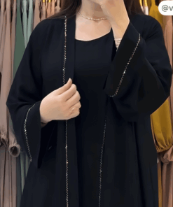 Premium Quality Turkish Party Burkha – Black