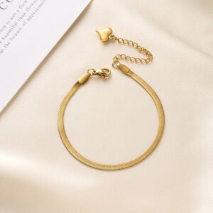 গোল্ড প্লেটেড প্রিমিয়াম স্নেক চেইন পায়েল (১ জোড়া / ২ পিস)